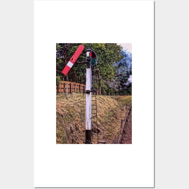 Signal on the North Norfolk Railway Wall Art by avrilharris